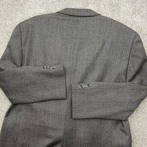 Stafford Men's Size 44R‎ Wool Blazer Sport Coat Jacket Herringbone Gray